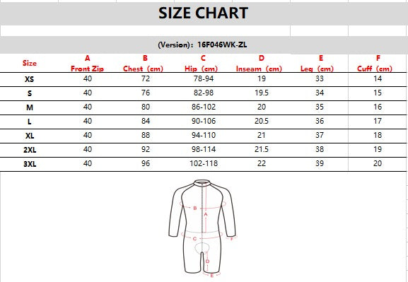 TT woman size chart
